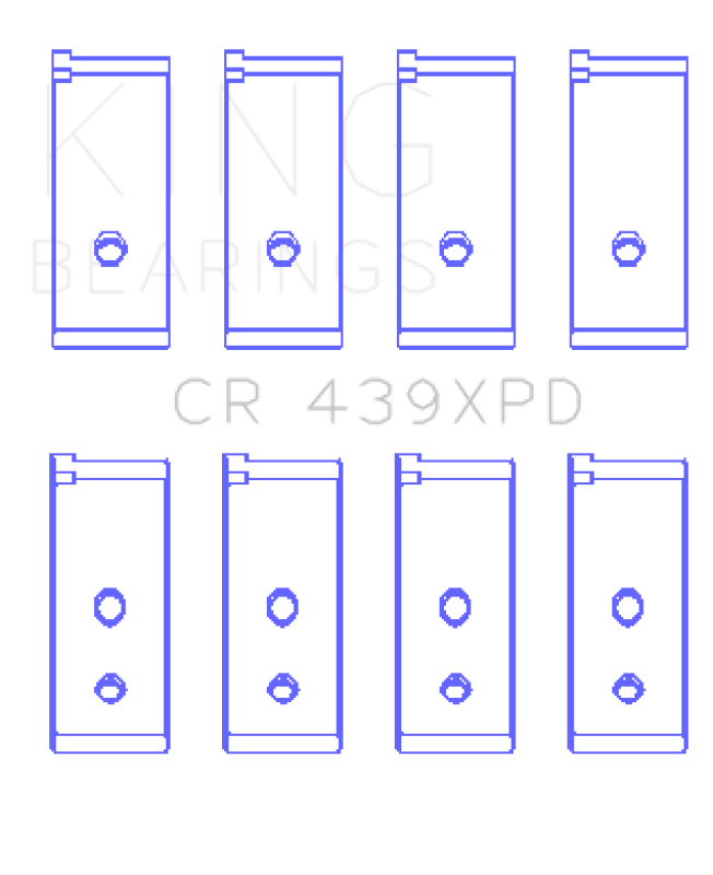 King Engine Bearings Honda B-Series Dowel Performance Rod Bearing Set - Size STD