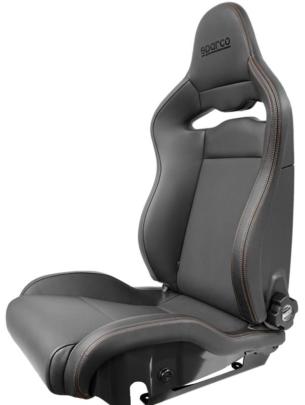 Sparco Seat SPX Special Edition Black/Grey w/ Matte Carbon Shell - Left