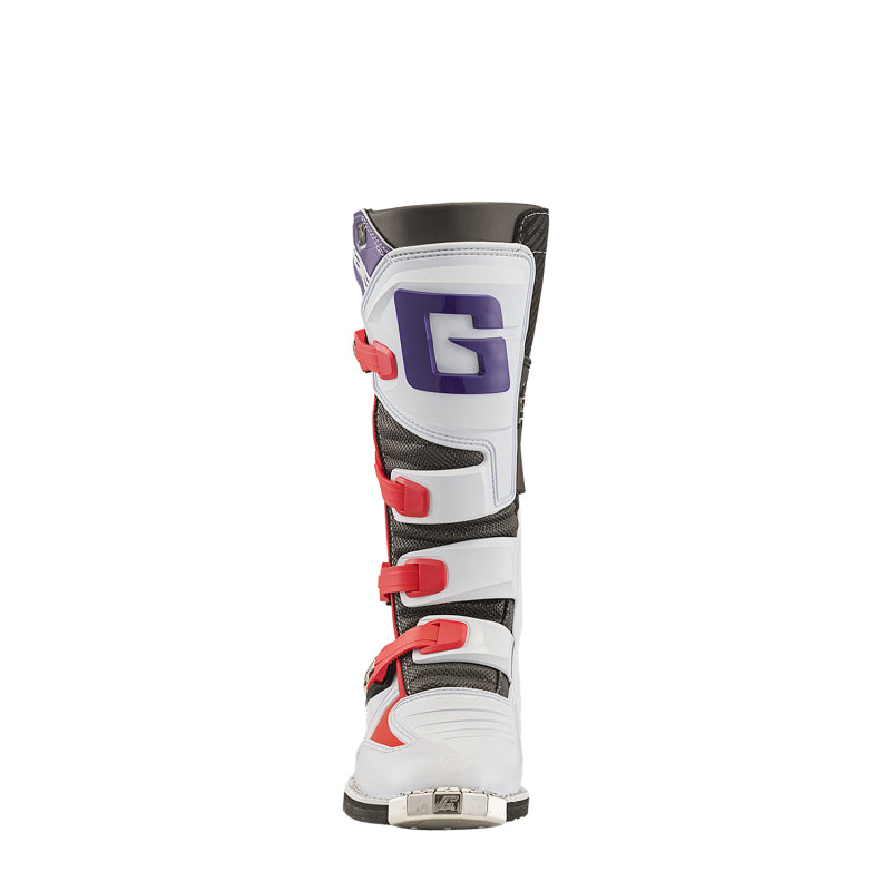 Gaerne GXJ Boot White/Red/Purple Size Youth - 7
