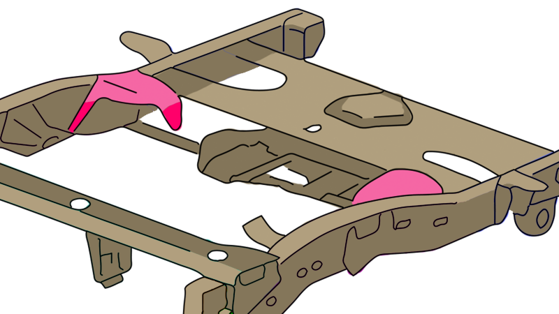 Rust Buster 2004-2012 Chevy Colorado & GMC Canyon Rear Upper Shock Mount - Right