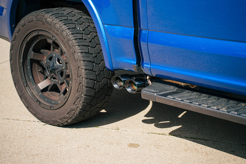 Corsa 15-20 Ford F-150 3.5L (145in WB) 3.0in Lightning Exit Catback w/ 3.5in Twin Polished Pro Tips