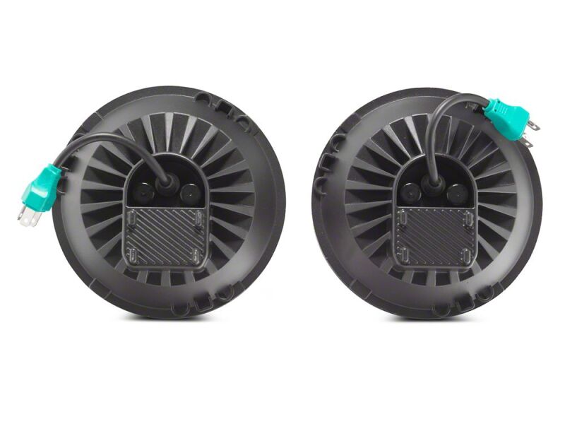 Raxiom 07-18 Jeep Wrangler JK Axial Series DB1 LED Headlights- Black Housing- Clear Lens