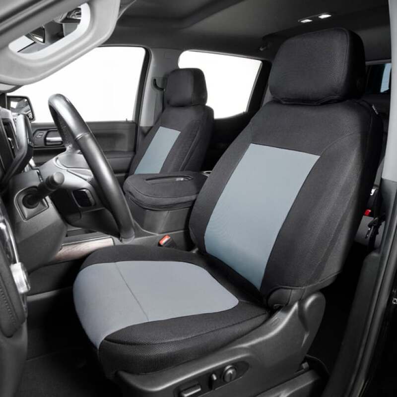 Covercraft 00-07 Ford Focus Custom Spacer Mesh Front Seat Covers - Grey/Black