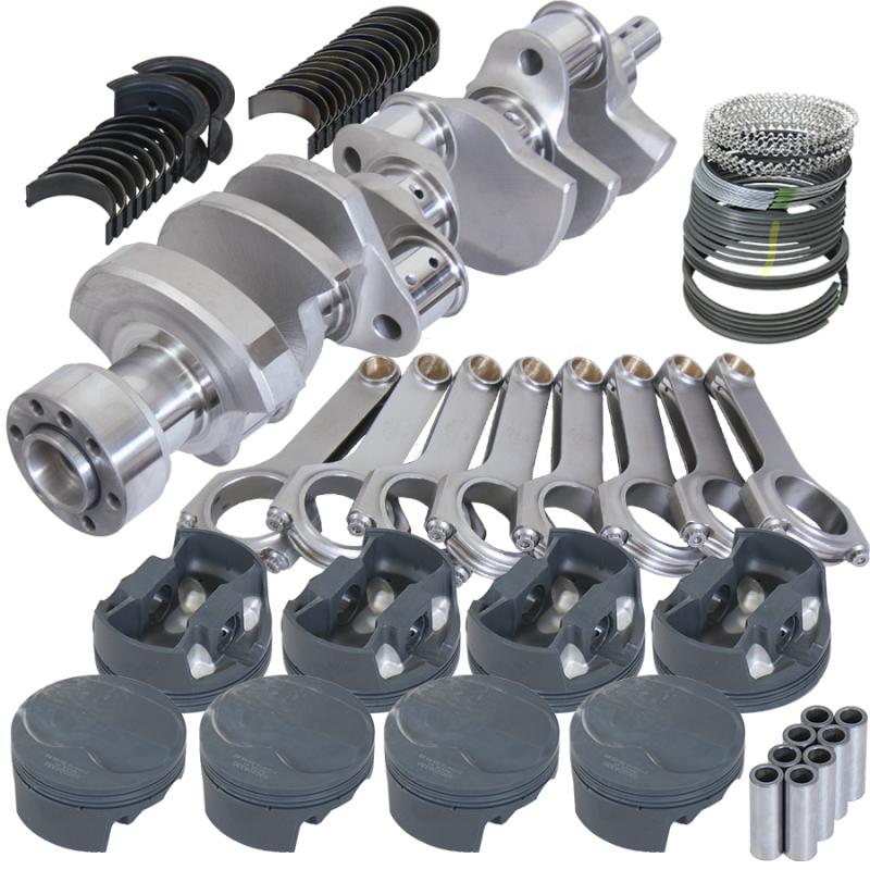Eagle Chevy LT1 350 1Pc 3.750in Crank 6.000in H-Beam 6cc Dome 4.040in Pistons Rotating Assembly