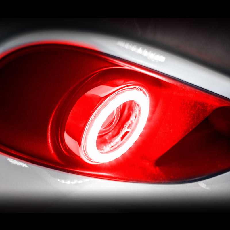 Oracle 05-08 Pontiac GTO Surface Mount LED Fog Light Halo Kit - Red
