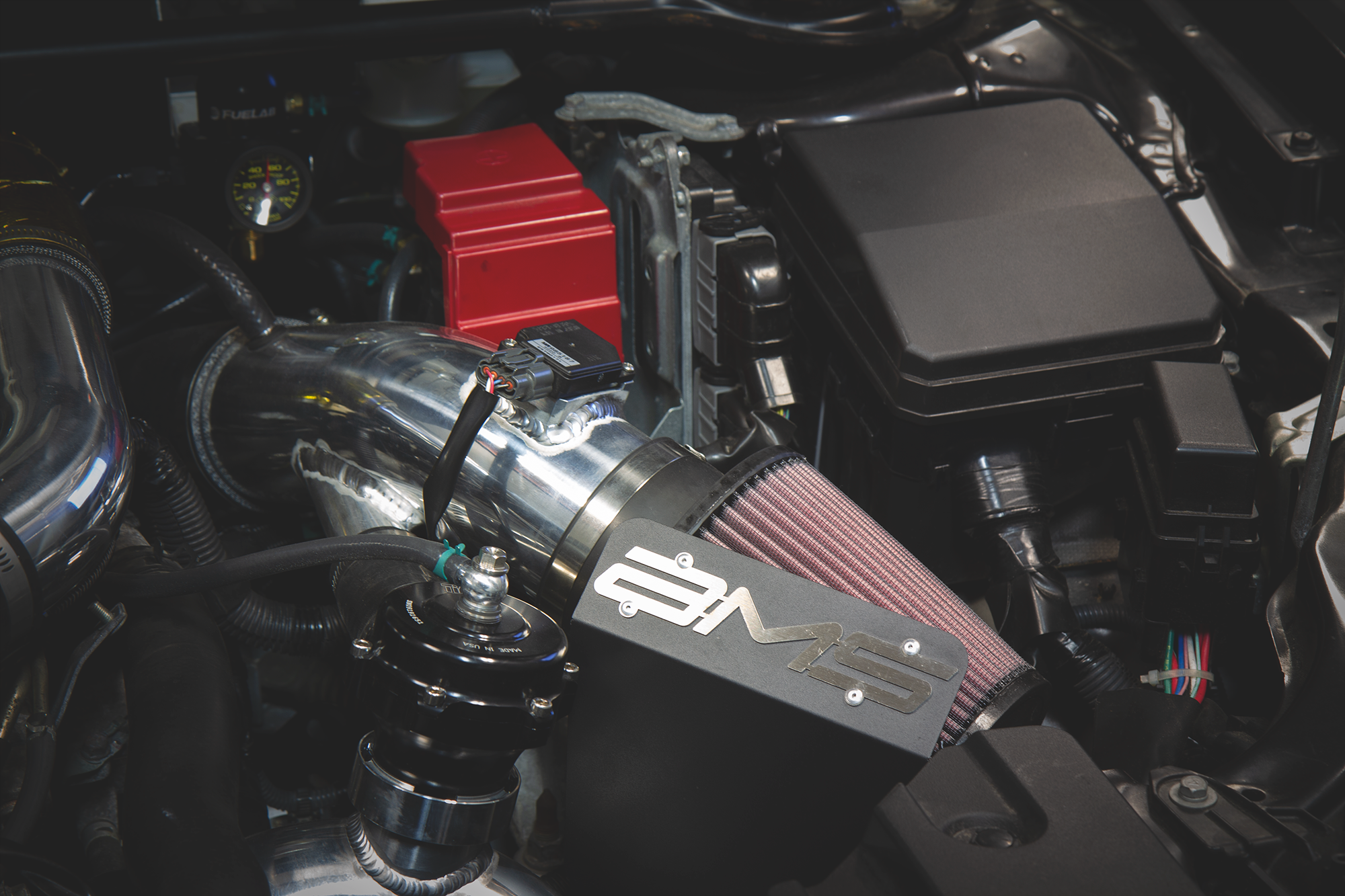 AMS AMS.04.08.0002-1 Performance intake pipe with Maf housing / with breather bungs MITSUBISHI LANCER EVO X (polished) Photo-2 