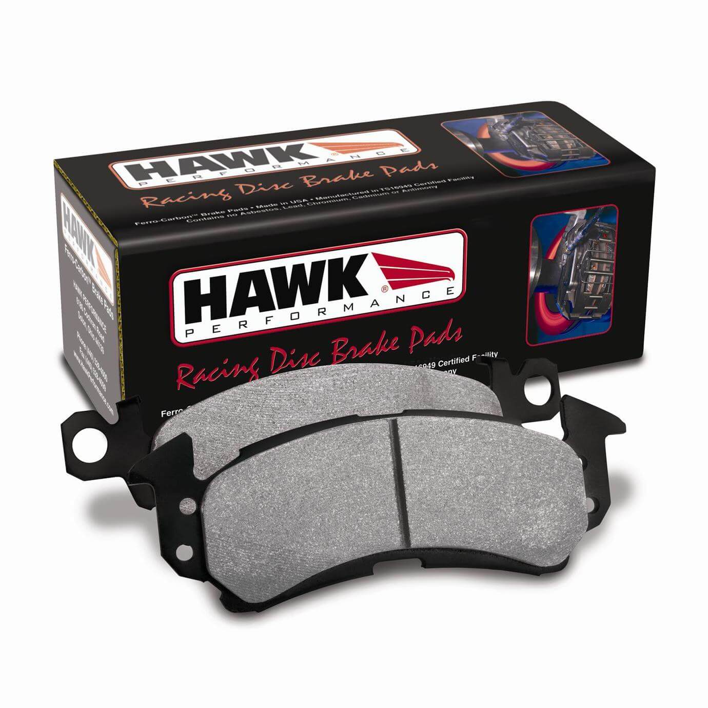 HAWK HB203N.550 Brake Pads HP Plus Rear TOYOTA Corolla GTX 1984-87 Photo-1 