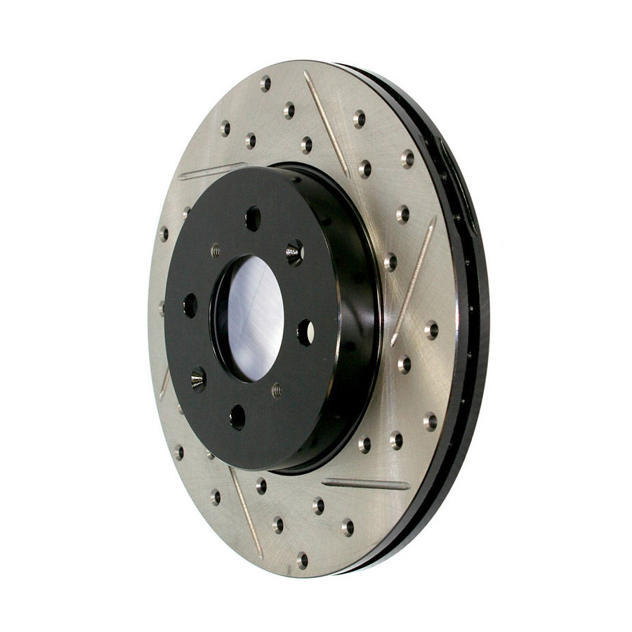 STOPTECH 127.62061L Rear Left Sport Drilled & Slotted Rotor Left CADILLAC/CHEVROLET Corvette/XLR 1997-2013 Photo-1 