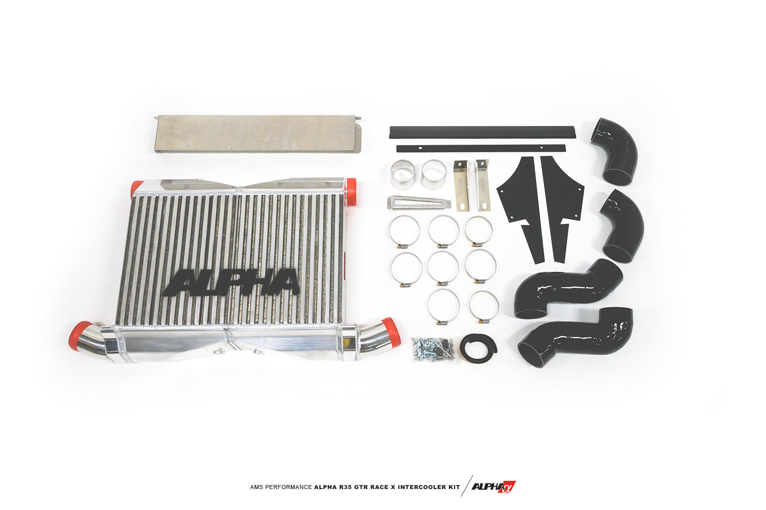 AMS ALP.07.09.0010-1 Front Mount Intercooler 2009-2011 NISSAN R35 GT-R (With Logo) Photo-1 