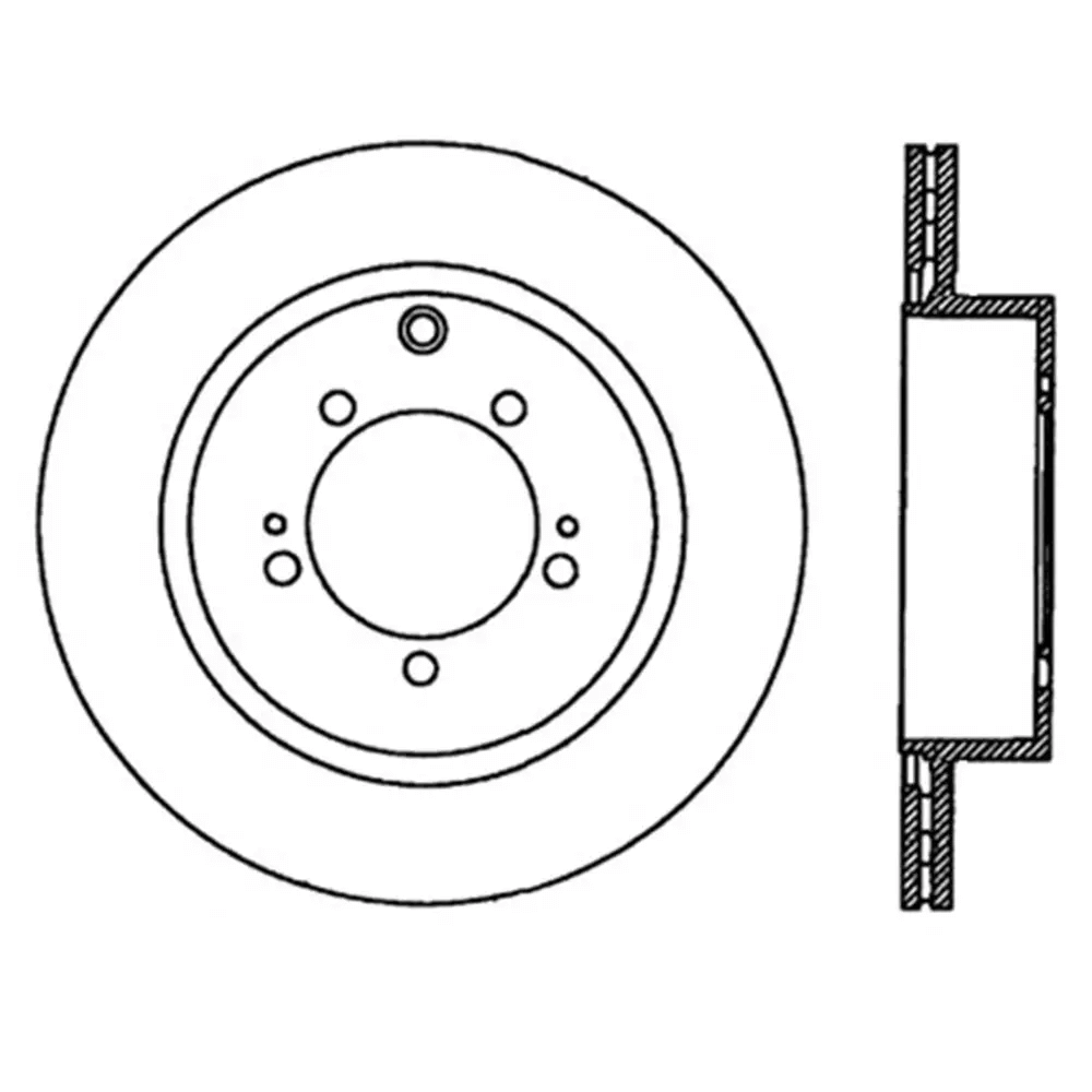 STOPTECH 126.46075SL Rear StopTech Sport Slotted Rotor Left MITSUBISHI EVO X 2008-2015 Photo-5 