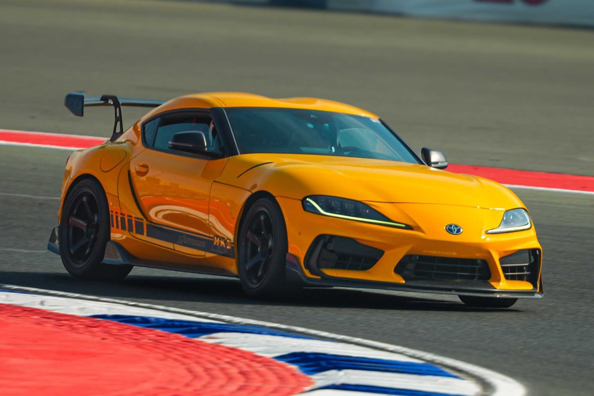 Side view on the track TOYOTA SUPRA GR|ATOMIC-SHOP
