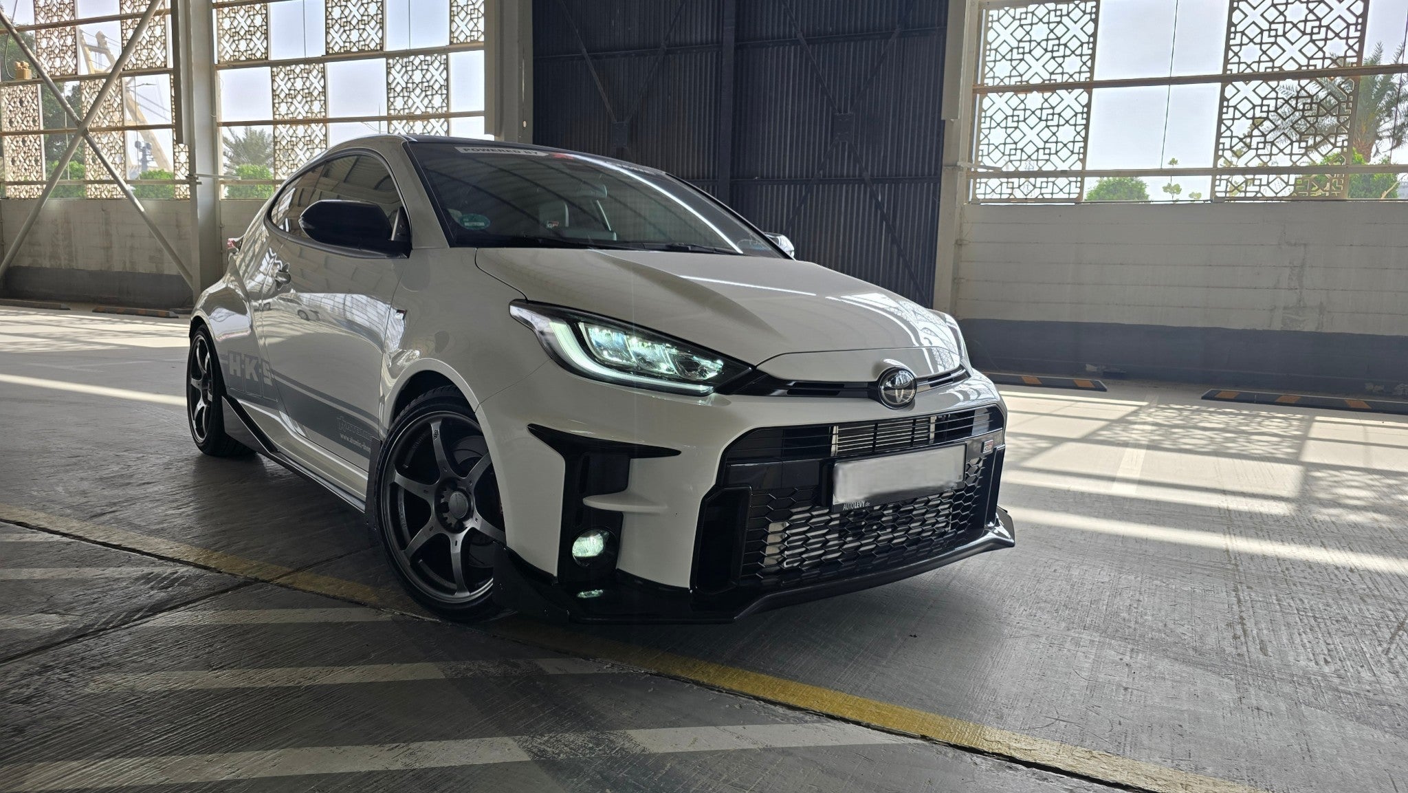 White TOYOTA YARIS GR tuning |ATOMIC-SHOP