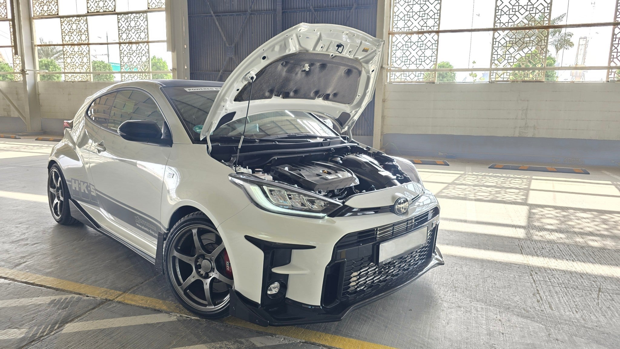 Underhood compartment of the TOYOTA YARIS GR | ATOMIC-SHOP