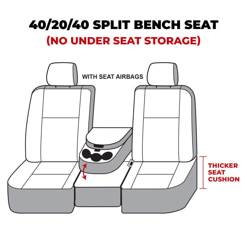 Covercraft 13-16 Dodge RAM Polycotton SeatSaver Custom Front Row Seat Covers - Grey