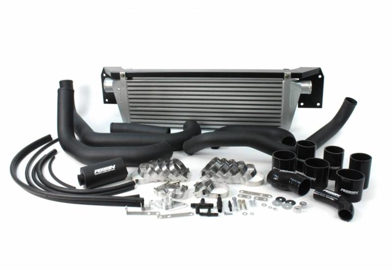 PERRIN 08-14 Subaru WRX Front Mount Intercooler Boost Tubes + Hardware - Black Tubes