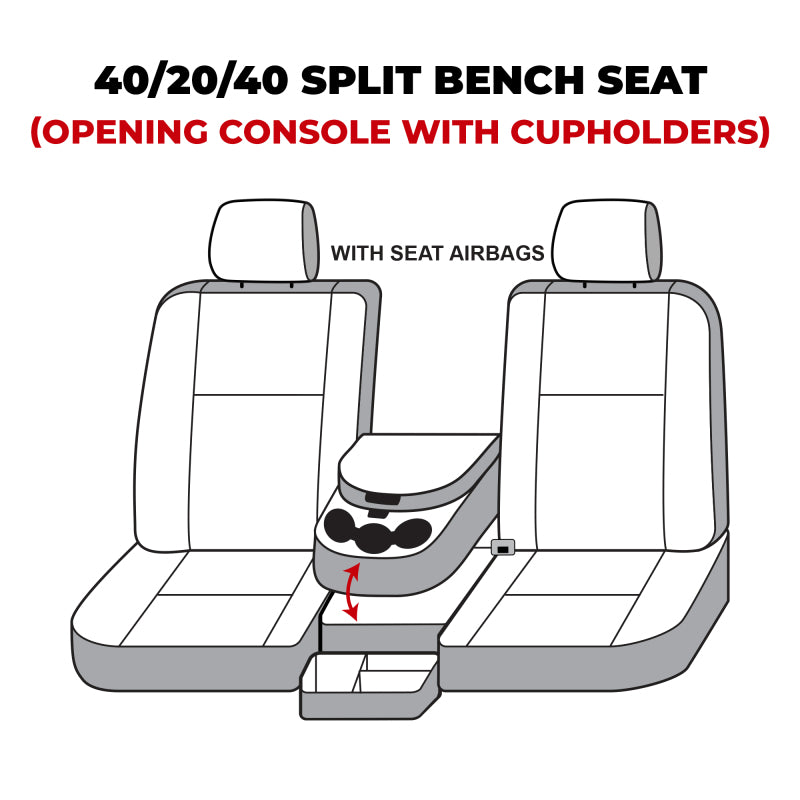 Covercraft 19-24 Dodge RAM Waterproof Polyester SeatSaver Custom Front Row Seat Covers - Taupe