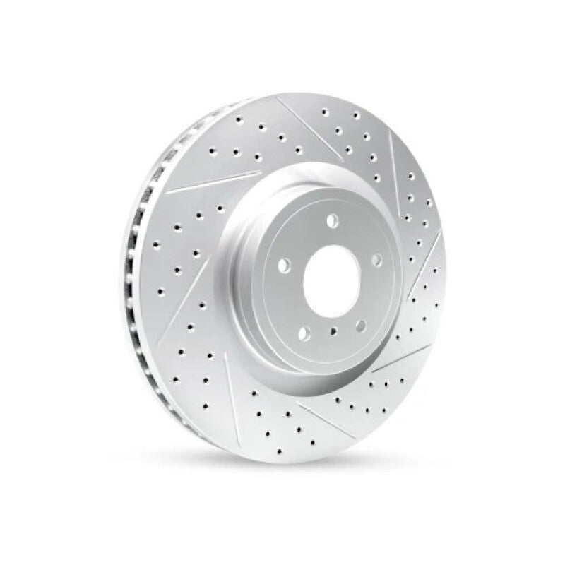 R1 19-24 Subaru Forester Front Left Drilled & Slotted Geo-Carbon Rotor