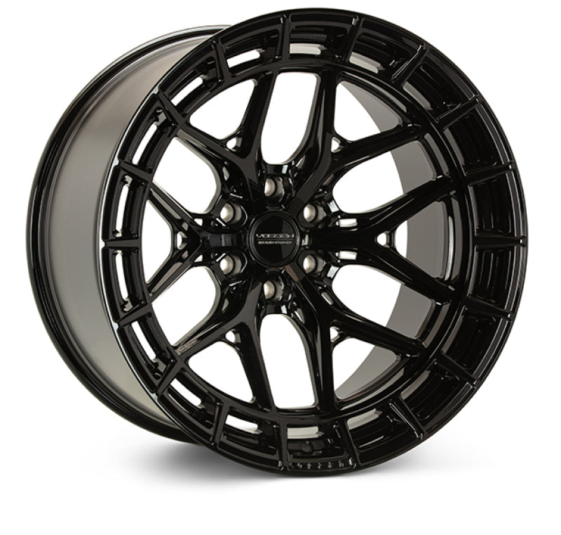 Vossen HFX-1 22x10 / 5x112 / ET36 / 66.56 / Flat - Gloss Black Wheel