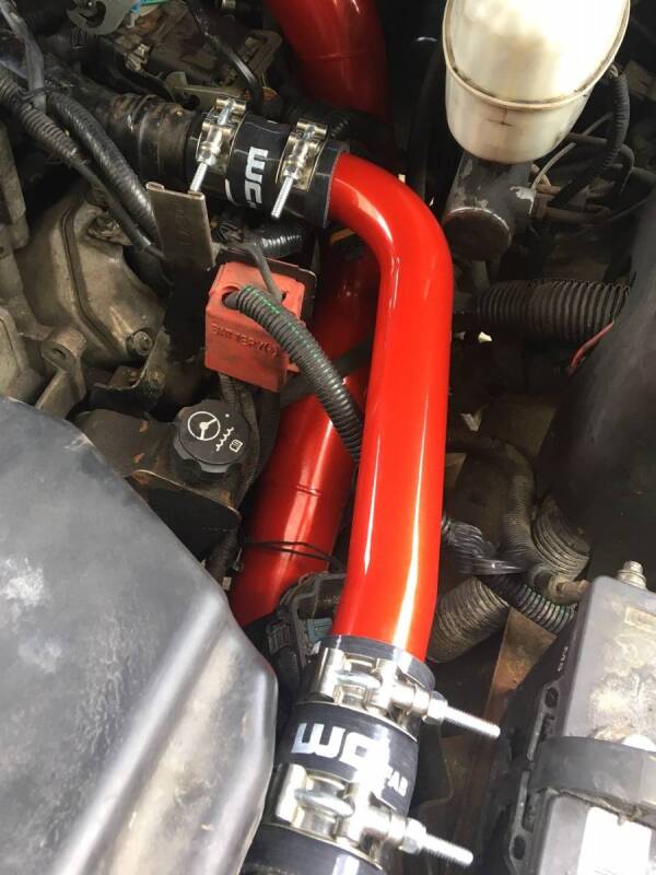 Wehrli 01-05 Chevrolet 6.6L LB7/LLY Duramax Upper Coolant Pipe - Sparkle Bomber Orange