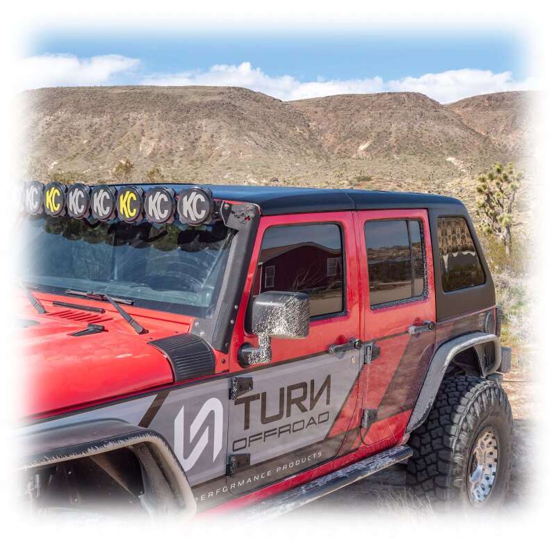 Turn Offroad 2007-2018 Jeep JK 4 Door Fastback Hardtop 2 Piece Primer (Paintable)