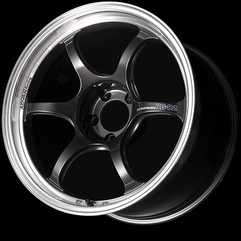 ADVAN YAT8I43EMBG Wheel V2430 RG-D2 18X9.0 +43 5-114,3 Machining and black gunmetallic Photo-1 