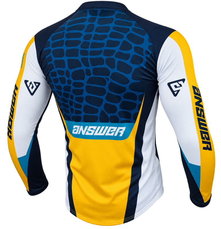 Answer  Syncron Raceday Jersey Yellow/Navy/Cyan/White Youth - Medium