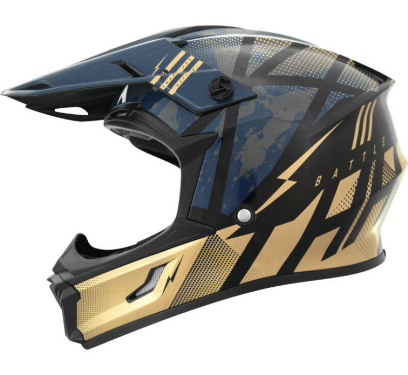 THH Helmets T710XR Battle Blue/Gold - XL
