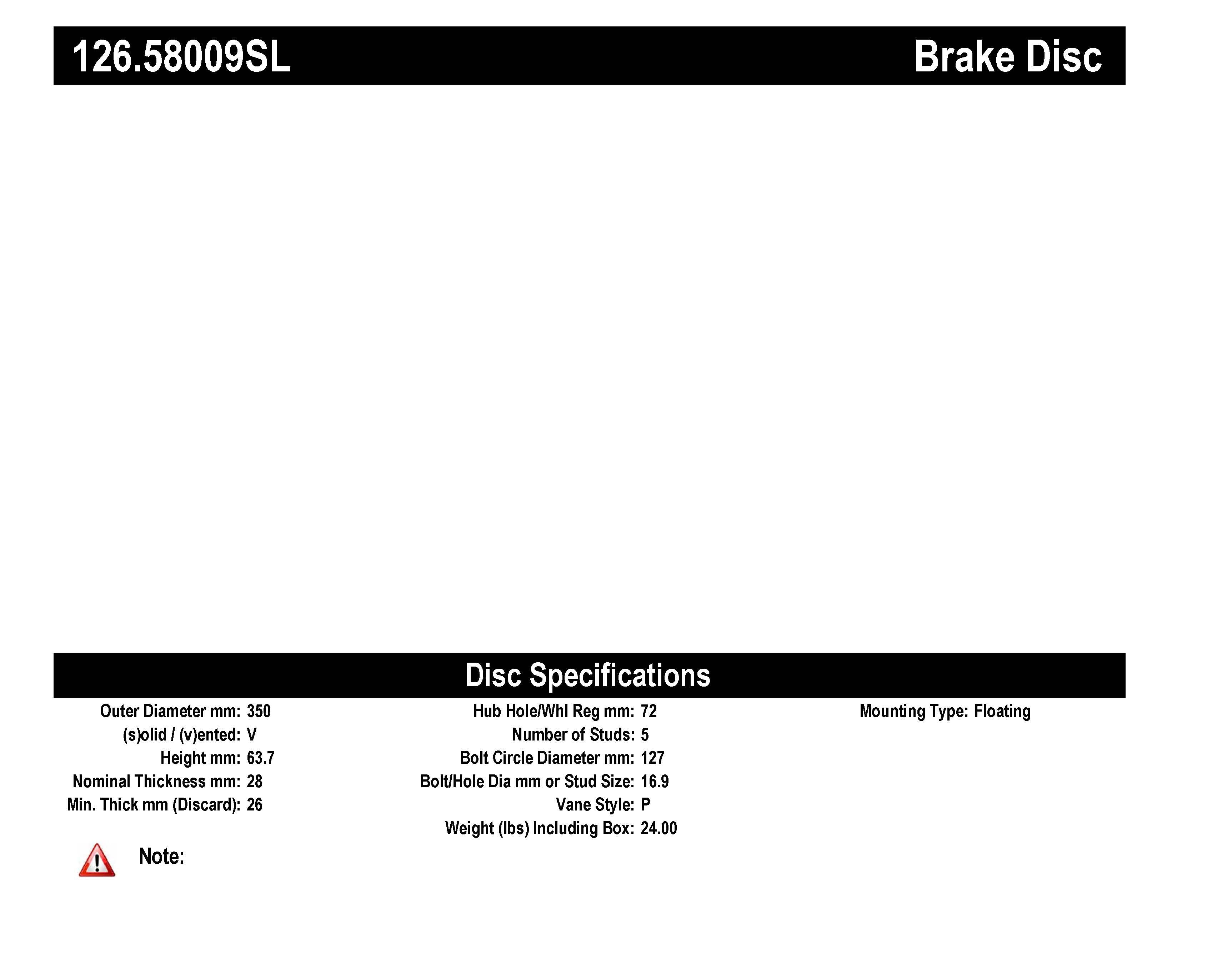 STOPTECH 126.58010SR Front StopTech Sport Slotted Rotor Right DODGE/JEEP Durango/Grand Cherokee 2012-2020 Photo-4 