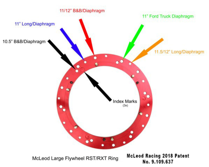 McLeod Racing RST HD Twin - For Large Diameter Flywheel - Red Ring - 1 x 14 Spline