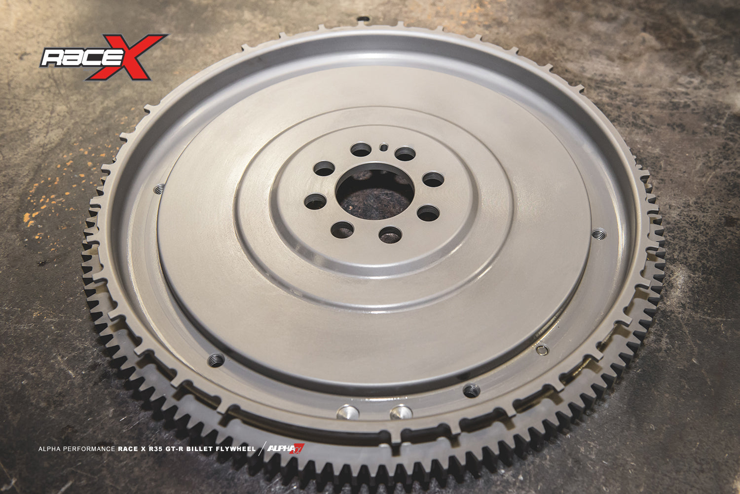 AMS ALP.07.03.0011-1 Race X One Piece Billet Flywheel NISSAN R35 GT-R Photo-2 