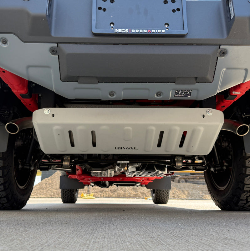 Rival 4x4 24-26 Ineos Quartermaster Aluminum Exhaust Skid Plate
