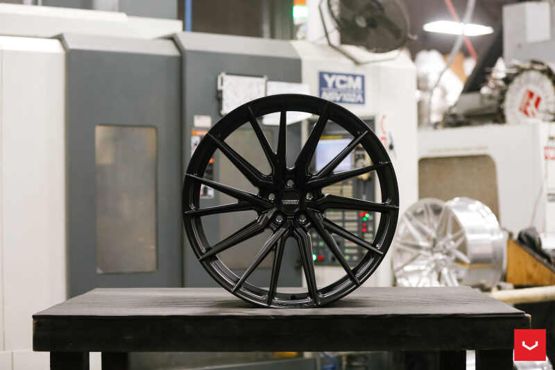 Vossen HF-4T - 22x10 - ET47 - 5x130 - 71.6 - FLAT - SB - SATIN BLACK - E-TRON FITMENT - LEFT SIDE