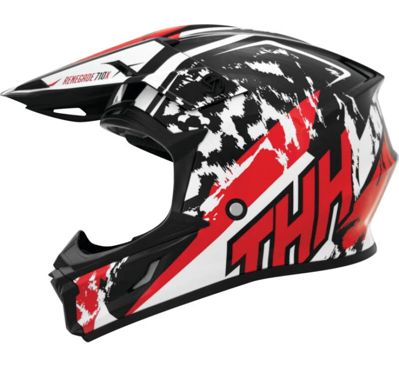 THH Helmets T710XR Renegade White/Red Youth - Medium