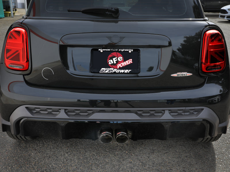aFe 14-24 Mini Cooper S MACH Force-Xp 3in to 2-1/2in 304SS Cat-Back Exhaust w/ Carbon Fiber Tip