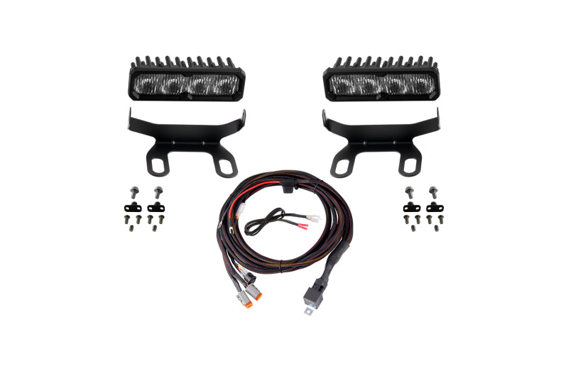 Diode Dynamics 2013-2018 Ram 1500 Ram Standard SS6 Max LED Kit White Fog 6000K