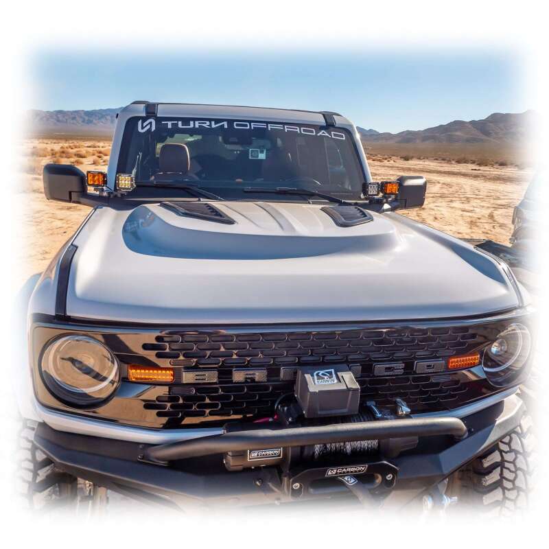Turn Offroad 21-26 Ford Bronco Heat Extraction Fiberglass Hood
