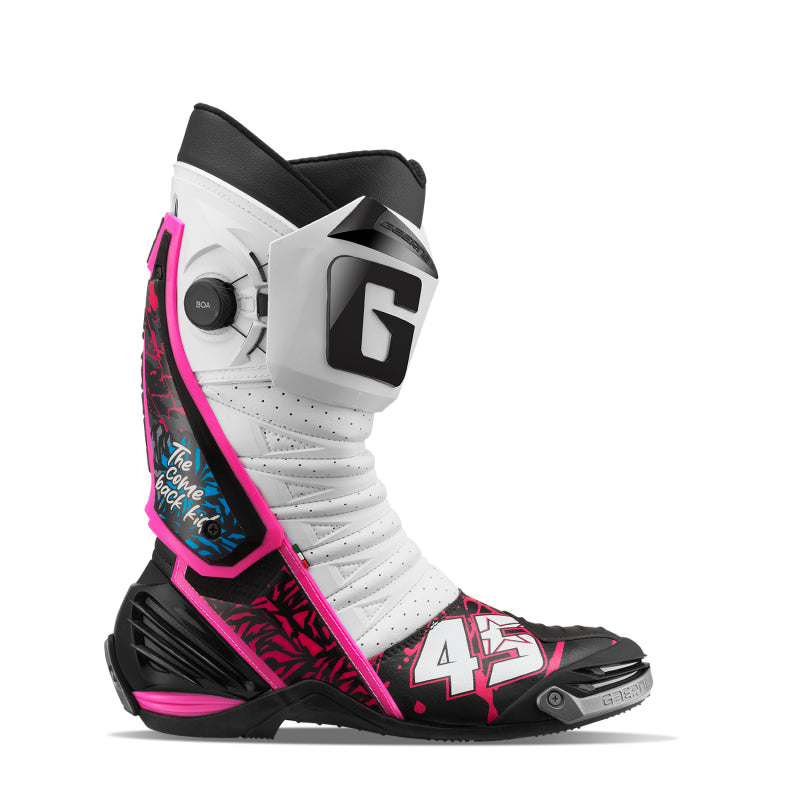 Gaerne GP1 Limited Series Scott Redding Replica Boot Bold White/Pink Size 9.5