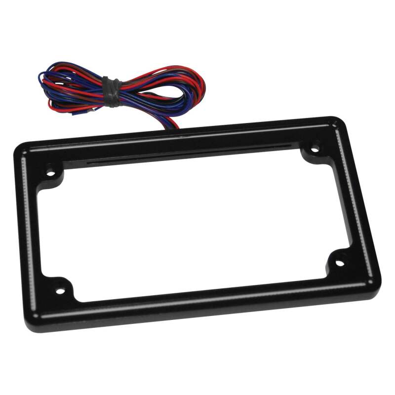 Letric Lighting  10-13 HD Road glide/ Street Glide Perfect Plate Light License Plate  Matte Blk