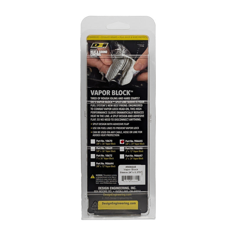 DEI Vapor Block Fuel Line Sleeve - 3/8in x 24in