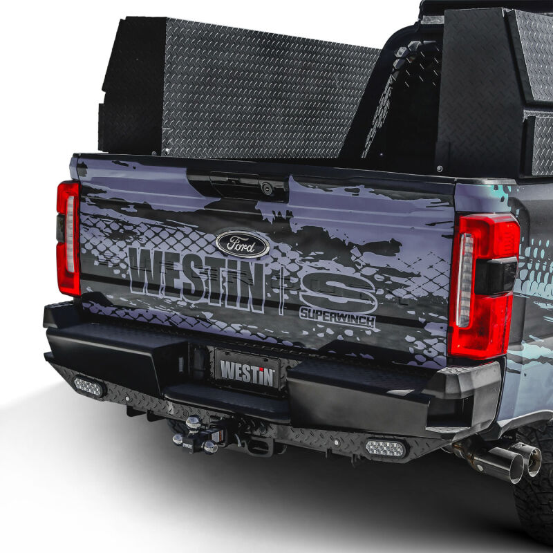 Westin 23-25 Ford F-250/350/450/550/600 HDX Bandit Rear Bumper - Black