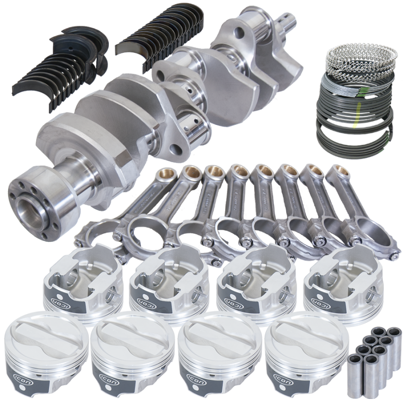 Eagle Chevy LT1 350 1Pc 3.750in Crank 6.000in I-Beam Rods -18cc 4.000in Pistons Rotating Assembly