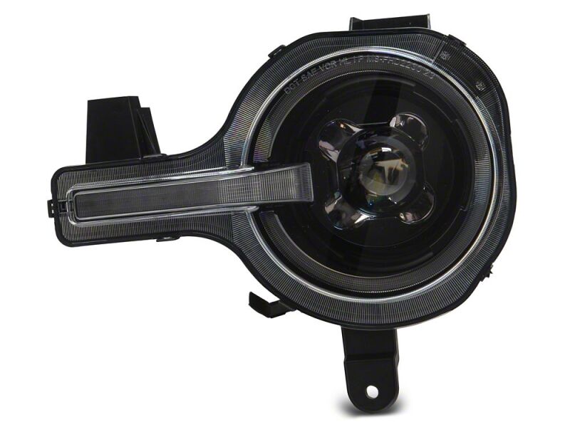Raxiom 21-26 Ford Bronco LED Halo Headlights with White Backlight- Black Housing- Clear Lens