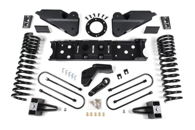 Zone Offroad 2019 Ram 3500 4.5in Radius Arm Brkt 2in Rr Block w/ Overload 8-Bolt T-Case Nitro Shocks
