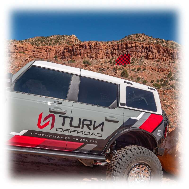 Turn Offroad 21-26 Ford Bronco Hard Top (4 Door) White/Badge Delete & Black Foam Headliner