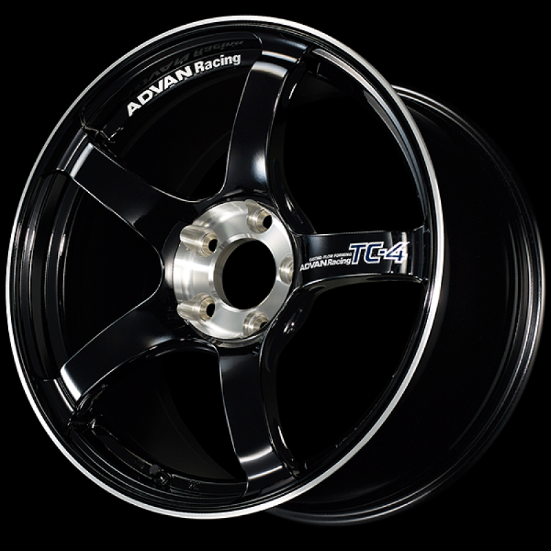 Advan TC-4 SE 17x7.5 / +35 Offset / 4x98 / 58mm Bore / Racing Gloss Black and Diamond Cut