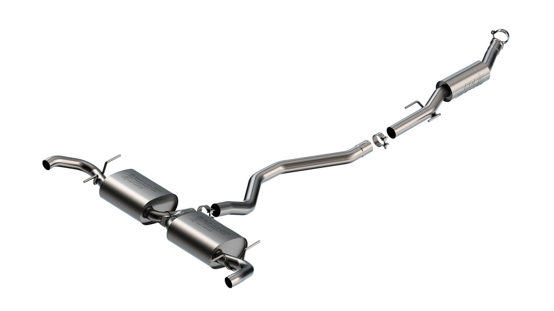 BORLA 140933 Exhaust System Cat-Back "S-TYPE" 2.75" W/O TIPS SR for JEEP GRAND CHEROKEE 4XE '22-'24 2.0L i4 AT AWD 4DR Photo-1 