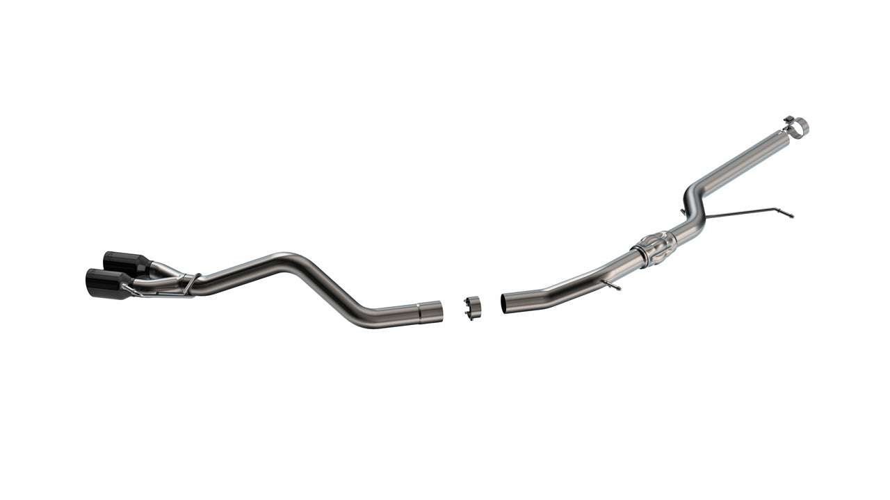 BORLA 140948BC Exhaust system Cat-back S-Type 2.50"D S RD RL AC BC S Tip: 3.50" RD X 6.00" Black chrome for FORD Maverick Tremor 2023-2024 Photo-1 