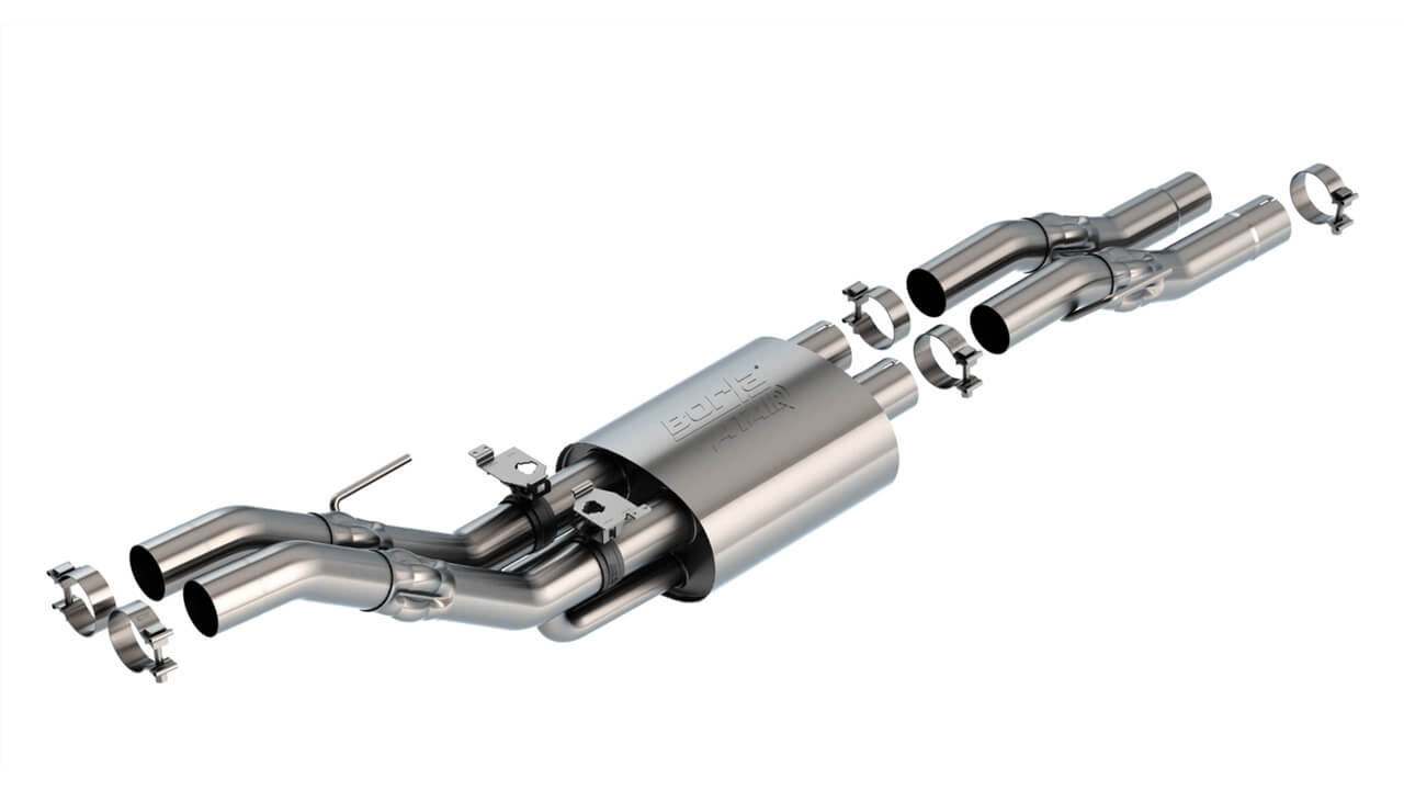 BORLA 60728 Mid-Section Assembly of Exhaust system ATAK 3" CC SB S RD RL AC SR for FORD F-150 Raptor 2023 Photo-1 
