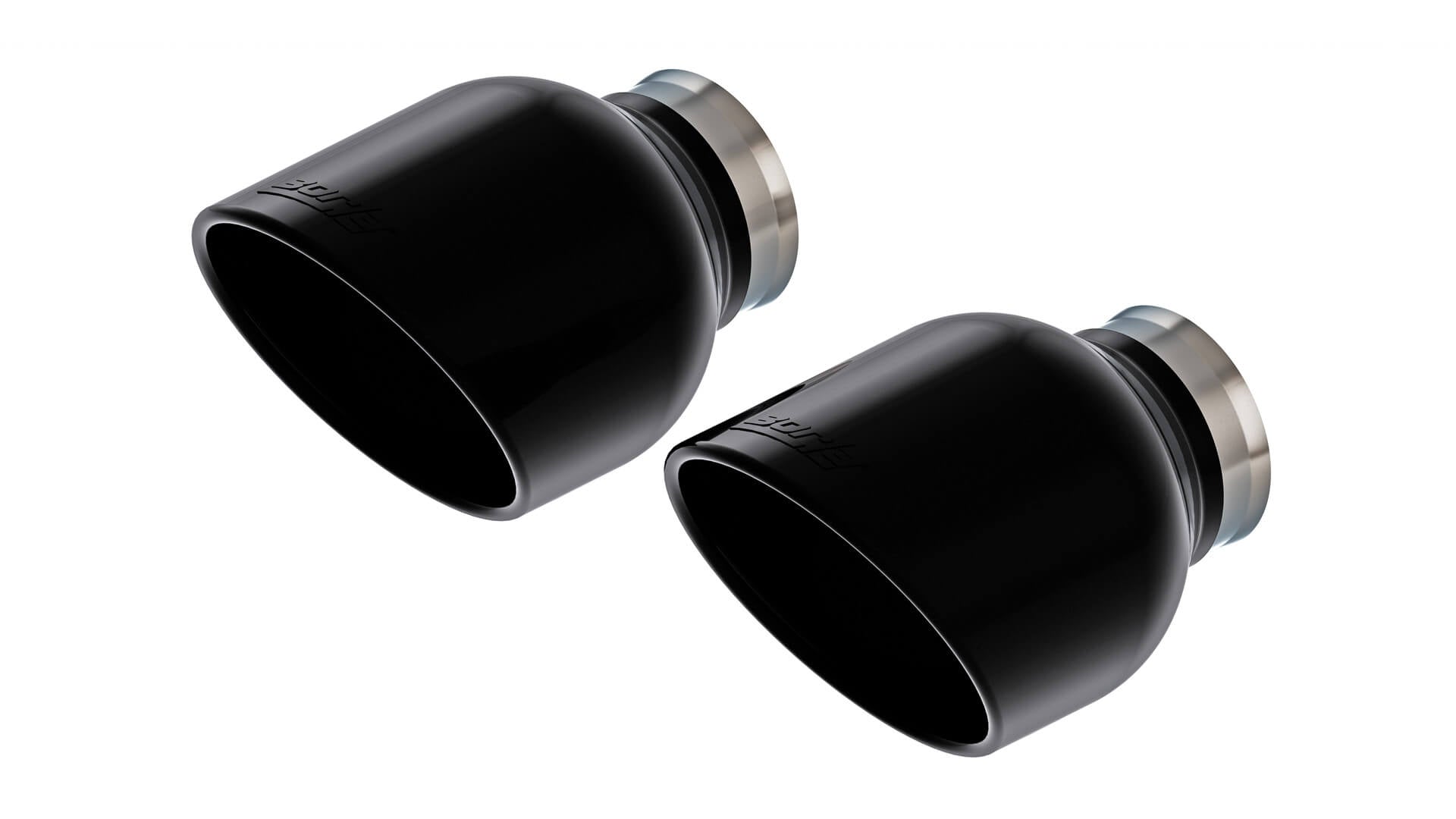 BORLA 60729BC Exhaust optional tips (pair) - 5" OUTLET BLACK CHROME for CHRYSLER 300C 2023/ DODGE CHARGER '15-'24 Photo-1 