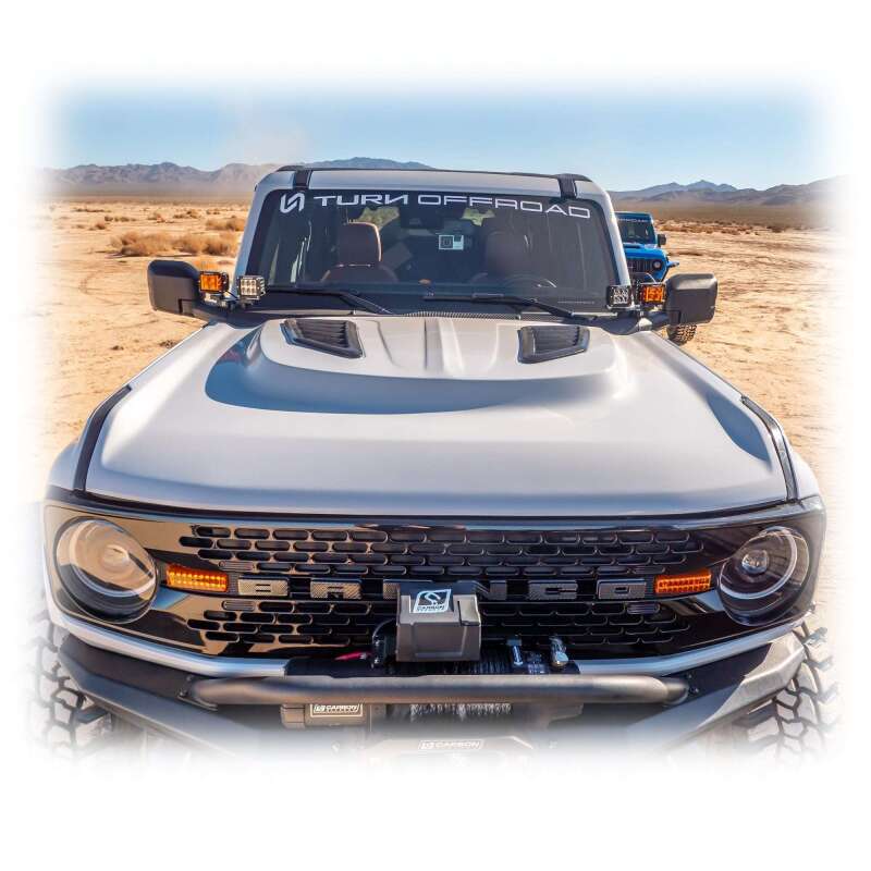 Turn Offroad 21-26 Ford Bronco Heat Extraction Fiberglass Hood
